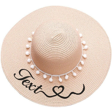 Chapeau Paille À Personnaliser Mariage